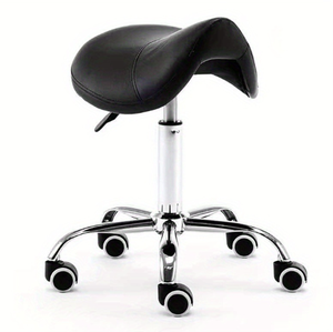 Silla de Salón de Belleza Master's de Acero Inoxidable con Rotación de 360 Grados y Altura Ajustable para Oficina y Escritorio - Product Image 1