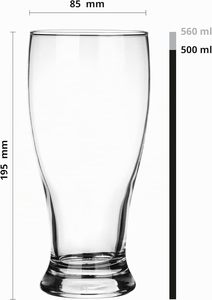 Vaso de Cerveza IPA de Cristal Transparente sin Plomo de 17 oz/510 ml para Degustación de Cereales, para Bares y Pubs, Venta al por Mayor - Product Image 2