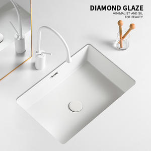 Lavabo de Cerámica de Fondo Plano Gong Tuo, de Una Pieza, Estilo Moderno, Fácil de Limpiar, con un Solo Orificio - Product Image 5