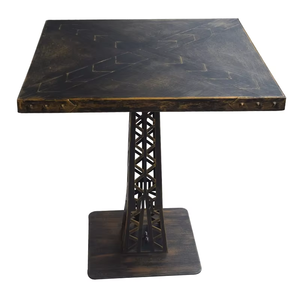 Base de table à manger en métal de style rétro pour table à manger, café et hôtel. - Product Image 5