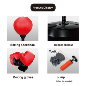 <span class=keywords><strong>Precio</strong></span> de Fábrica, Saco de Boxeo de Pedestal Personalizado para Deportes de Adultos, con Material de PU y Tamaño de Bola de 21.8*28 cm/8.58*11 pulgadas - Product Image 4