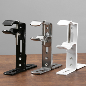 Supports de tringle à <span class=keywords><strong>rideau</strong></span> pour la maison, robustes, en fer noir, étanches, installation facile, haute qualité - Product Image 1
