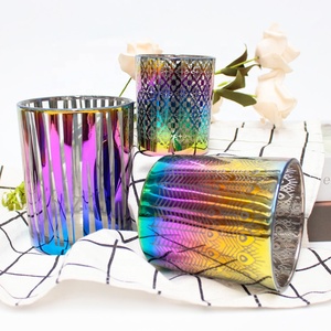 FENGJUN Modern Glass <strong>Candle</strong> Holder Empty Jar with Lid Eco-Friendly Heat Resistant Multi-Purpose for Wax Craft and Interior Decor - Product Image 3