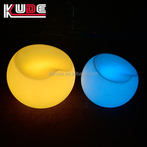 كرسي أثاث متعدد الألوان مضيء على شكل كرة، كرسي بلاستيكي بإضاءة LED على شكل تفاحة - Product Image 3