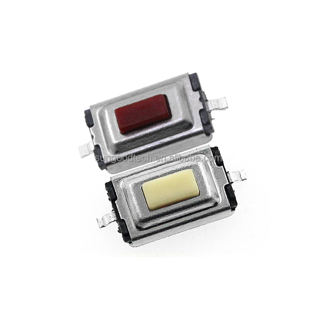 SMD 3*6*2.5mm Micro/key Switch Environmental protection High Temperature Resistant Tact Switch 2P Red/white Handle