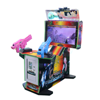 Machine de jeu vidéo d'arcade de tir 3 en 1 Ultra Fire Power de 32 pouces, tirant sur les zombies, les extraterrestres, simulateur d'arcade