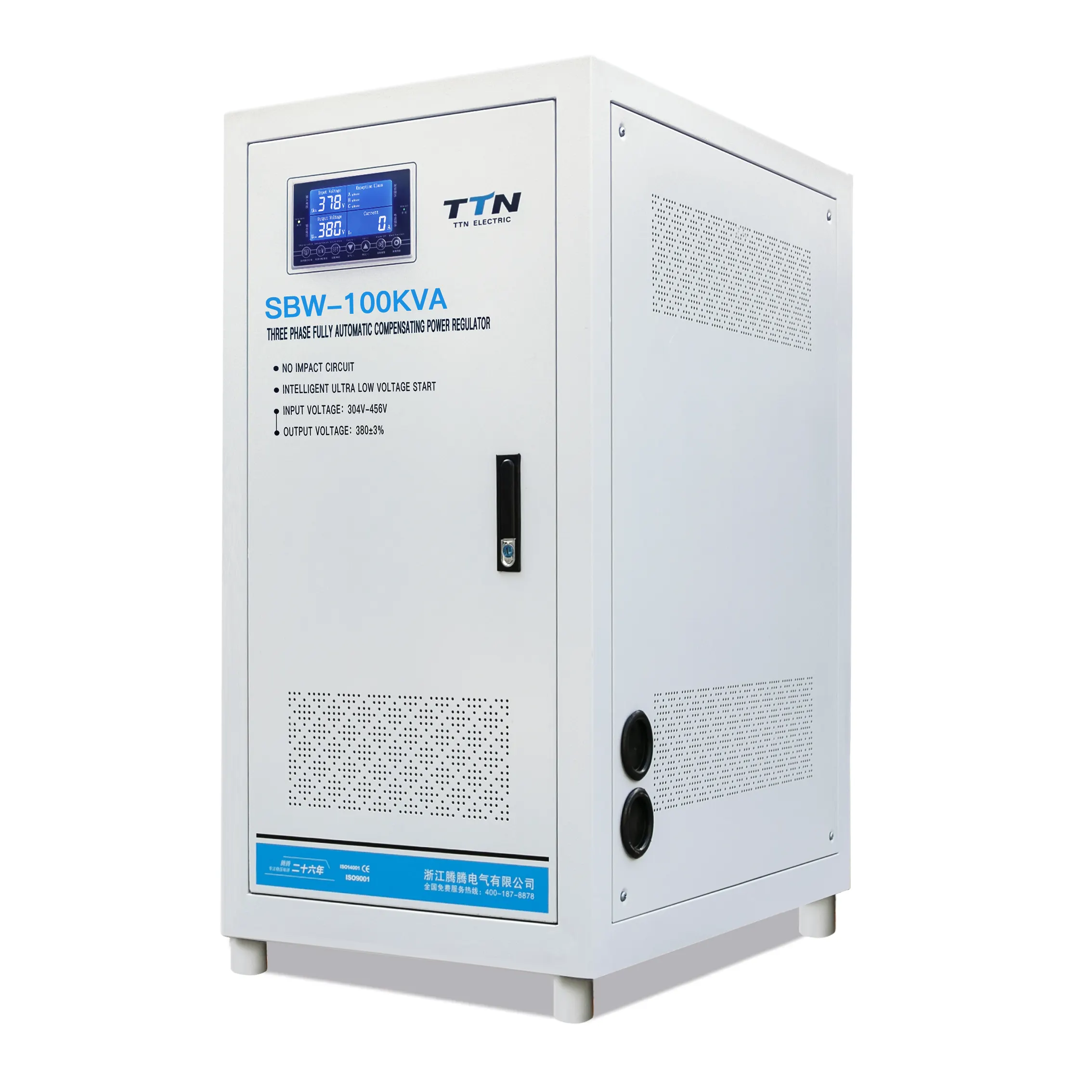 Potenza industriale SBW 200KVA 3 fasi AC AVR regolatori di tensione automatici stabilizzatori regolatore di tensione per gruppo electrogene