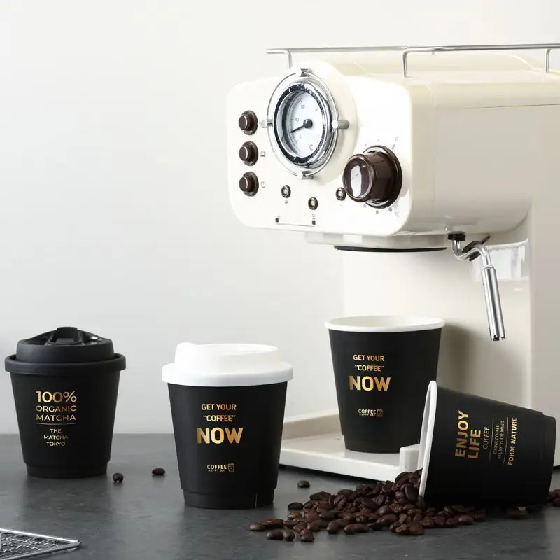 شعار قابل للتحلل للاستعمال مرة واحدة يسلب القهوة مزدوجة الجدران