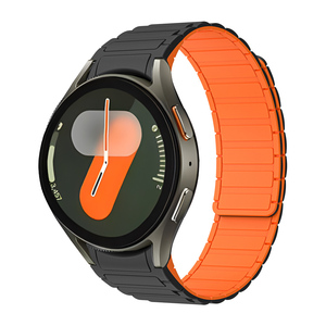 สายซิลิโคนสำหรับ Samsung <span class=keywords><strong>Galaxy</strong></span> <span class=keywords><strong>Watch</strong></span> 7 6 5 <span class=keywords><strong>4</strong></span> 45มม. 44มม. 6คลาสสิกไม่มีช่องว่างสายรัดข้อมือแม่เหล็ก7 6 40มม. 47มม. 43มม. - Product Image 1