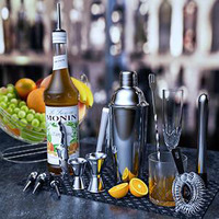 Ensemble de shaker à cocktail en acier inoxydable de 25 onces avec outil de barre de support rotatif pour mélanger les boissons