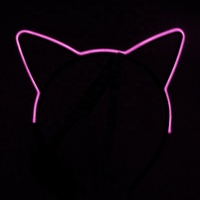 Pour les femmes filles accessoires de cheveux bandeau lampe de poche LED