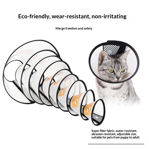 <span class=keywords><strong>Collare</strong></span> Elisabetto in Plastica Resistente Professionale <span class=keywords><strong>per</strong></span> <span class=keywords><strong>Gatti</strong></span> e Cani - Regolabile, Impermeabile, Ecologico, Multiuso - Product Image 2