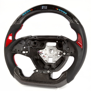 <span class=keywords><strong>Volante</strong></span> <span class=keywords><strong>Deportivo</strong></span> de Fibra de Carbono Real con LED de Velocidad RPM para Chevrolet <span class=keywords><strong>Chevy</strong></span> Camaro 2007-2013, <span class=keywords><strong>Volante</strong></span> de Cuero Negro - Product Image 4