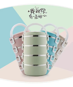 Nouvelle conception de boîte à lunch isotherme portable, chauffante, résistante aux fuites, en acier inoxydable, avec système de fermeture à clipser, capacité de 510 ml, pour garder les aliments frais - Product Image 5