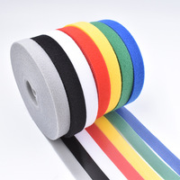 Attache de câble auto-adhésive double face colorée Crochet et boucle de cordon écologique Bande réutilisable
