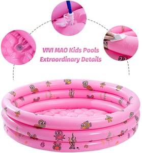 Piscina inflable redonda para bebés de jardín, piscina pequeña inflable portátil para niños, juegos de agua para niños - Product Image 3