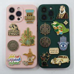 Autocollants métalliques personnalisés, badges, épingles en émail pour téléphone portable, autocollants métalliques pour téléphone portable - Product Image 4