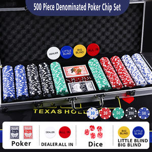 Estuche de Almacenamiento para Fichas de Póker de Casino, de ABS Plateado, con Esquinas Redondeadas, para 200, 300 o 500 Fichas, con Compartimento para Dados - Product Image 4