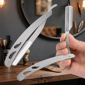 Kit de rasoir manuel en métal, lames triples jetables et remplaçables, outil de rasage du visage pour hommes, outil de toilettage personnel non électrique LINX - Product Image 4