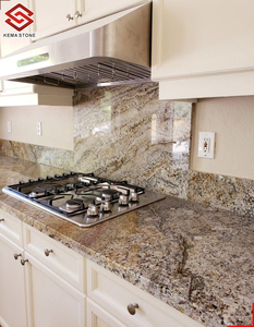 เคาน์เตอร์หินสีทองธรรมชาติที่แปลกใหม่ท็อปโต๊ะหินแกรนิตคริมบอร์โด - Product Image 1