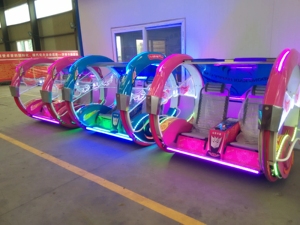 Balançoire intérieure à rotation de 360 degrés en fibre de verre et en métal Happy Leswing Car Ride Autres produits de parc d'attractions au terrain de jeu - Product Image 6