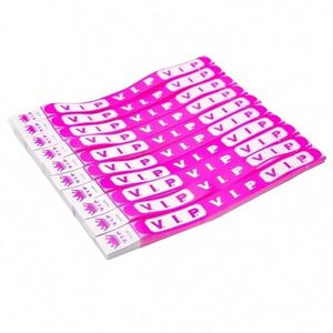 Bracelets jetables en papier synthétique pour billets d'entrée, étanches et anti-contrefaçon, bracelets personnalisés à bas prix - Product Image 1