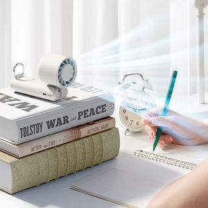 1200MAh Có Thể Sạc Lại USB Tay Fan LED Hiển Thị Kỹ Thuật Số Electr Di Động Gấp Cầm Tay Fan Mini Fan Với Móc Khóa - Product Image 5