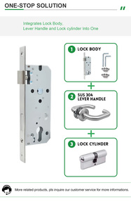 Sinon Sécurité électrique Sécurité Euro nouvel hôtel Serrure Corps Mortaise Serrure Corps Or Mortaise Serrure Corps - Product Image 6