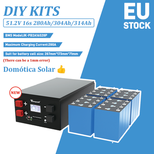Kits de Baterías LiFePO4 de 51.2V para Domótica Solar, Stock en la UE, con BMS JK-PB2A16S20P + Pantalla LCD de 4.3 Pulgadas + Todos los Accesorios - Product Image 1