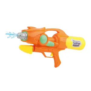 Pistola de agua de plástico barata Pistola de agua de tiro de presión naranja para niños