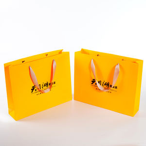 Sacs cadeaux en papier avec poignée découpée, corde en coton torsadée, plat, unique, <span class=keywords><strong>Victoria</strong></span> <span class=keywords><strong>Secret</strong></span>, pour la présentation de produits de luxe - Product Image 2