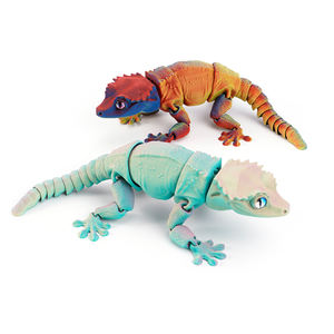 Vashine 3D imprimé PLA coloré à crête lézard Cabrite figurine animaux créativité <span class=keywords><strong>Anime</strong></span> Figure dinosaure jouet amical - Product Image 3