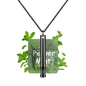 Inhalador de Menta para Viajes, Alivio de Alergias, Ansiedad, Calma, Respiración, Depresión, Estrés, Artículos para Aliviar el Estrés, Collar con Colgante para Hombres y Mujeres - Product Image 1