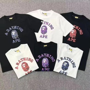 2026 Versión Superior en Stock, 100% Algodón Ecológico Transpirable, Camiseta Casual de Hombre de Corte Regular con Estampado de Mono por Transferencia Térmica - Product Image 1