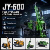 Vente directe usine – Foreuse carottière diesel sur chenilles de 600 m avec pompe à engrenages et système entièrement hydraulique pour échantillonnage rapide de minerai – Garantie 1 an