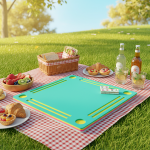 Tapis de jeu de dominos et de mahjong flottant pour piscine Eva avec logo personnalisable et emballage de protection - Product Image 4