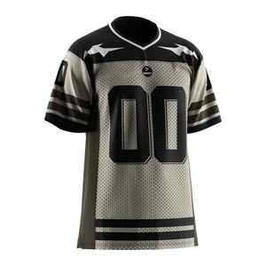 เสื้อเจอร์ซีย์อเมริกันฟุตบอลสีแดงสไตล์เรโทรสำหรับผู้ชายสั่งทำพิเศษ แฟชั่นคลับกีฬา แห้งเร็ว ผ้าทวิลล์ตาข่าย มีไซส์พลัสไซส์ให้เลือก - Product Image 3