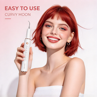 CURVY MOON Nettoyeur de dents électrique portable 5 modes Blanchiment des dents Détartreur ultrasonique domestique pour éliminer la plaque dentaire