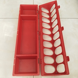 RS-19 20 trous mangeoire et <span class=keywords><strong>abreuvoir</strong></span> pour volaille en plastique-Poulet caille <span class=keywords><strong>poussin</strong></span> Pigeon mangeoire pour ferme - Product Image 6