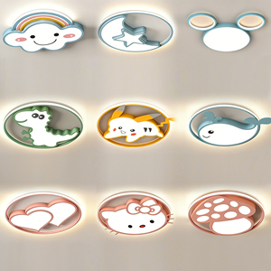 Lampada da Soffitto per Cameretta in Acrilico, Design <span class=keywords><strong>a</strong></span> Nuvola Cartoon, Moderna Illuminazione <span class=keywords><strong>LED</strong></span> per Bambini con Telecomando - Product Image 4