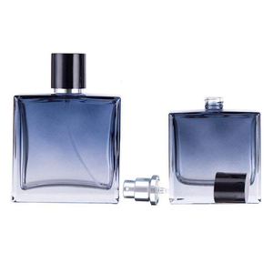 Professional Design <b>50ml</b> 100ml Empty Cylindrical Glass Perfume <b>Bottle</b> for Men Flat Shape with Screw Cap Carton Packed - Product Image 2