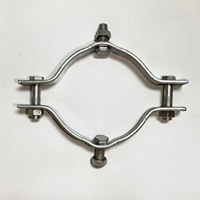 Collier de mât en acier galvanisé à chaud pour antenne et poteau de câble, diamètre 80-150 mm, résistant à la corrosion