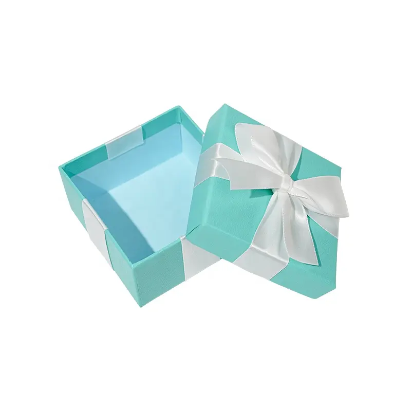 Großhandel blaue Verpackungsbox Geburtstag-Scheibe Geschenkbox einfache Papierverpackung kleine Mysteriöse Geschenkbox