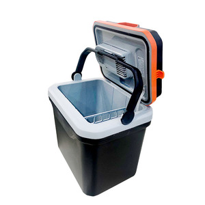 <span class=keywords><strong>Mini</strong></span>-réfrigérateur de voyage noir et orange <span class=keywords><strong>Peltier</strong></span> thermoélectrique DC 12 volts pour voiture, 24 l - Product Image 4