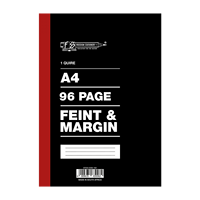 Carnet de comptabilité à couverture rigide 2 Quire pour l'école en Afrique, avec lignage et marge, et bande rouge, pour les élèves