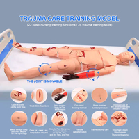 Simulateur de traumatisme multifonctionnel, mannequin de soins infirmiers, modèle de formation aux soins cliniques avec ressources d'évaluation des plaies pour centre d'urgence