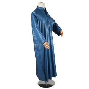 Verano diseño fresco auténtico Alharamain musulmán árabe vestido Jubba Abaya Ropa Étnica islámica Qatari Thobe <span class=keywords><strong>Kaftan</strong></span> rezando - Product Image 4
