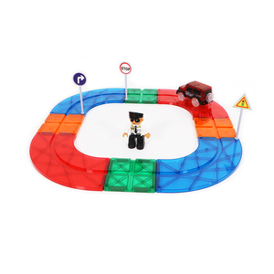 Nuevos juguetes educativos coche de pista de carreras de gran magnético constructor juguete EN71 ASTM de la CPSC CE - Product Image 4