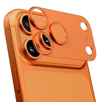 MOQ 500 – Nouveaux protecteurs d'objectif en verre métallique de luxe pour iPhone 17 Pro Max, 17 Air, 17, 16, 15, 14 Plus, 13, 12 – Coques de protection en alliage de luxe pour objectif