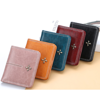 Dompet Wanita Desain Baru 2026, Tas Dompet Pendek Retro Wanita Laris Manis, Dompet Kartu Sederhana Modis, Dompet Koin Bermerek